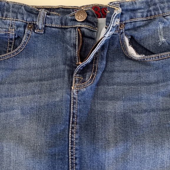 The Childrens Place Distressed Jean Skirt Girls Size 14 - Picture 8 of 15